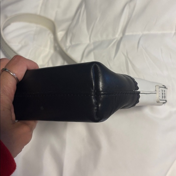 Hype White and Black Leather Mini Bag - Picture 3 of 6